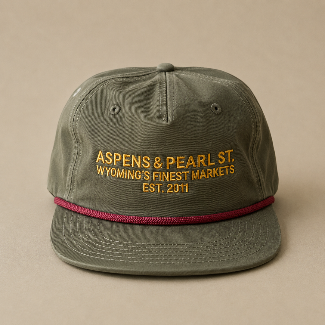 Aspens & Pearl Street Five-Panel Cotton Hat